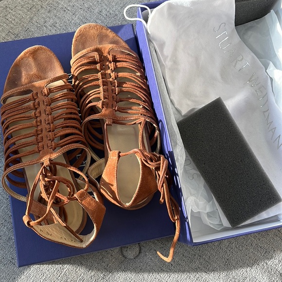 Stuart Weitzman sandals. 7.5 (I normally wear 8) - Picture 2 of 6